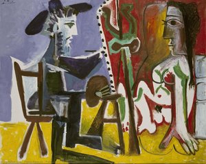 El Pintor Y Su Modelo — Pablo Picasso