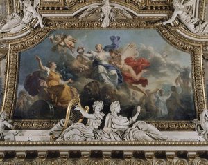 Le Printemps Ou Zéphyr Et Flore Couronnant De Fleurs Cybèle — Antoine François Callet