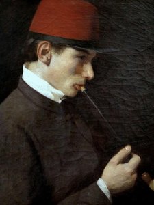 Man Smoking A Chibouk (also Known As Zsigmond Szinyei Merse With A Chibouk) — Pál Szinyei Merse
