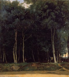 Fontainebleau, La Strada Di Bas-breau — Jean-baptiste-camille Corot