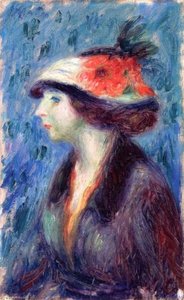 Girl With Flowered Hat — William James Glackens