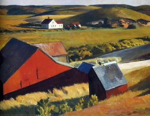 Cobbs Barns E Case Lontane — Edward Hopper