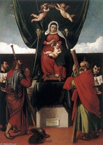Virgin And Child With Saints — Lorenzo Lotto