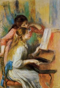 Djevojčice Za Klavir — Renoir