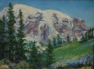 Mt. Rainier, (painting) — Mary Agnes Yerkes