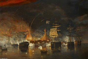 The Bombardment Of Algiers - — Thomas Whitcombe