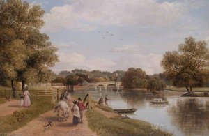Richmond Bridge From The Towing Path, Surrey — Thomas Christopher Hofland