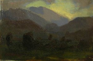 Sketch For 'stone Circle, Threlkeld, Cumbria' — Delmar Harmood Banner