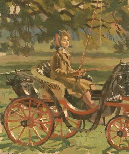 Princess Elizabeth Driving A Phaeton — Allan Gwynne Jones