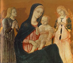 Madonna With Child And Two Angels — Matteo Di Giovanni