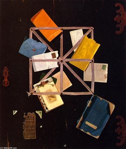 Letter Rack And Black Door — John Frederick Peto