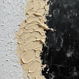 Fragmented Monolith: A Spontaneous Study Of Light, Shadow, And Sculptural Impasto Texture — David Moreau