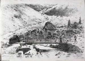 Italiano Ponte Su Torrente Di Alta Montagna) — Bartolomeo Bezzi