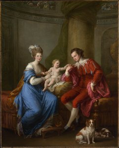 Edward Smith Stanley (1752 1834), Twelfth Earl Of Derby, With His First Wife (lady Elizabeth Hamilton, 1753 1797) And Their Son (edward Smith Stanley, 1775 1851) — Angelica Kauffmann (maria Anna Angelika)