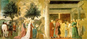 Procession Of The Queen Of Sheba And Meeting Between The Queen Of Sheba And King Solomon — Piero Della Francesca