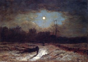 Christmas Eve (also Known As Winter Moonlight) — George Innes