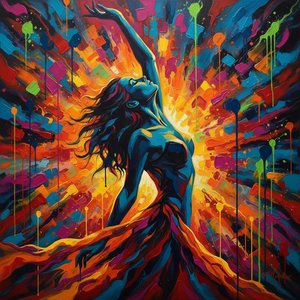 Ascension's Radiance: A Study In Saturated Form And Electric Release — Laurent Delcourt