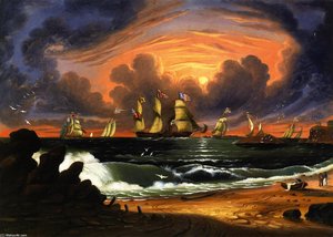 View Of Nahant (also Known As Sunset) — Thomas Chambers