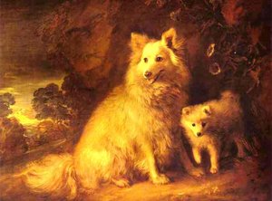 Pomeranská Sučka A Šteňa — Thomas Gainsborough