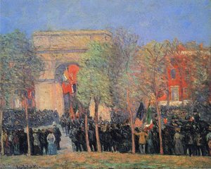 Italo-american Celebration, Washington Square — William James Glackens