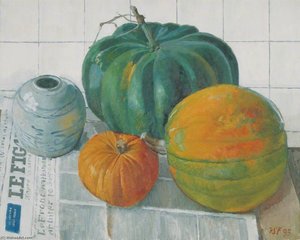 Still Life, Pumpkins — Geoffrey Scowcroft Fletcher