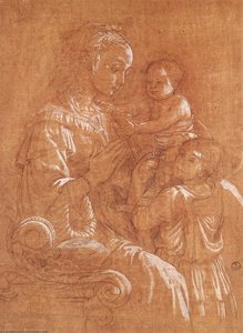Madonna With The Child And Two Angels — Filippo Di Tommaso Lippi