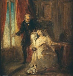 Sir Walter Scott With One Of His Daughters — Sir William Allan