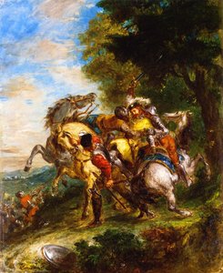 Capturés À Weisslingen Par Les Hommes De Götz — Eugène Delacroix