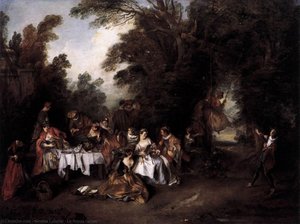 Le Repas Italien — Nicolas Lancret