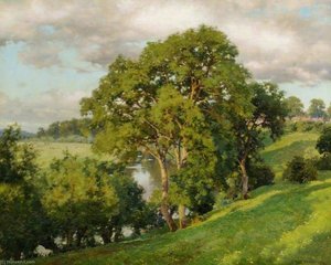 Ash Trees At Cropthorne, Worcestershire — Alfred William Parsons