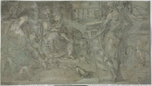 Holy Family With Saint Giovannino And Saint Elizabeth (città Del Vaticano, Casino Of Pius Iv) — Federico Barocci