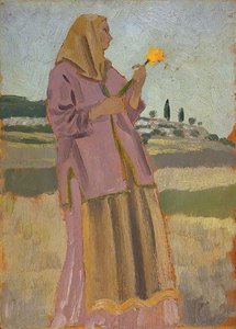 Woman With A Daffodil — Augustus Edwin John