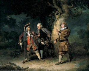 Garrick, Ackman E Bransby Numa Cena De Lethe — Johann Zoffany