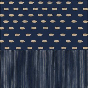 Echoes Of Midnight: A Meditative Study In Champagne Gold And Navy Blue — Laurent Fontaine
