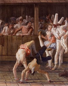 Pulcinella With Acrobats — Giovanni Domenico Tiepolo