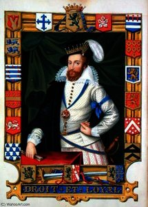 Portrait Of Robert Dudley Earl Of Leicester — Sarah Countess Of Essex