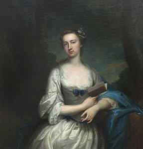 Called 'elizabeth Dobyns (1693–1735 1736), Mrs Ashe Windham' (but Possibly Sarah Hicks, 1710–1792, Mrs William Windham Ii) (detail) — Thomas Bardwell