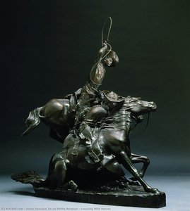 Lassoing Wild Horses — Solon Hannibal Borglum