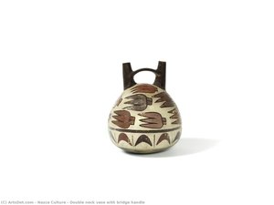 Double Neck Vase With Bridge Handle — Nazca Culture