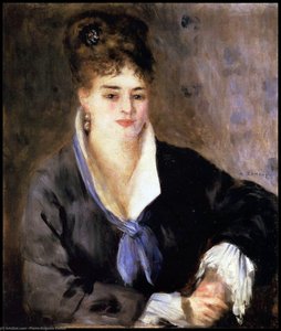 Lady In A Black Dress — П'єр-огюст Ренуар