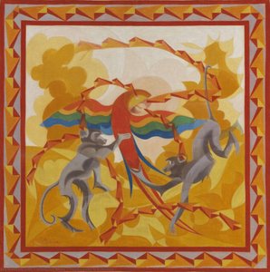 Pappagallo E Scimmie — Giacomo Balla