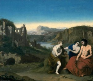 Hagar And Ishmael Being Sent Into The Wilderness — Cornelius Van Poelenburgh