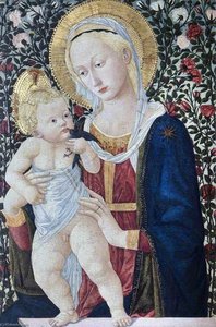 Virgin And Child Before A Rose Hedge — Pseudo Pier Francesco Fiorentino