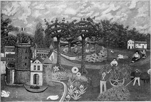 La Moisson Au Chateau — Henri Julien Félix Rousseau (le Douanier)