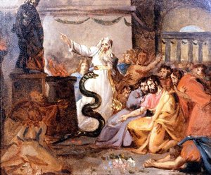 Moses And The Serpent — Washington Allston