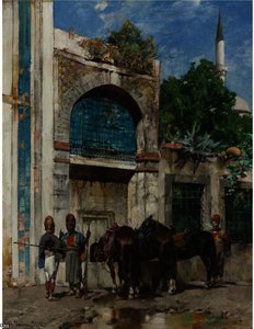At Rest At The Fountain — Alberto Pasini