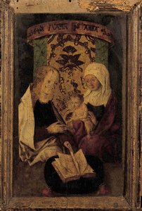 The Madonna And Child With Saint Anne — Martin Schongauer