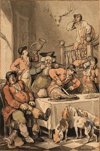 The Hunt Breakfast — Thomas Rowlandson
