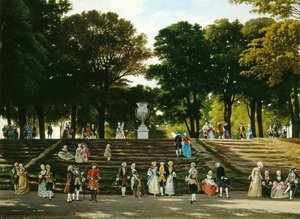 The Ducal Garden In The Mid-18th Century — Guido Carmignani