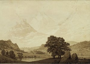 Automne – Soir – Maturité (du Cycle Des Saisons, Des Heures Du Jour Et Des Âges De L'homme, 1803) — Caspar David Friedrich